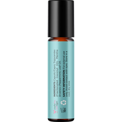 Aromatherapy Peppermint Essential Oil Rollerball - Natural Headache Relief Peppermint Stick with Peppermint Aromatherapy Oil - Natural Peppermint Roll on Essential Oil for Focus and Concentration