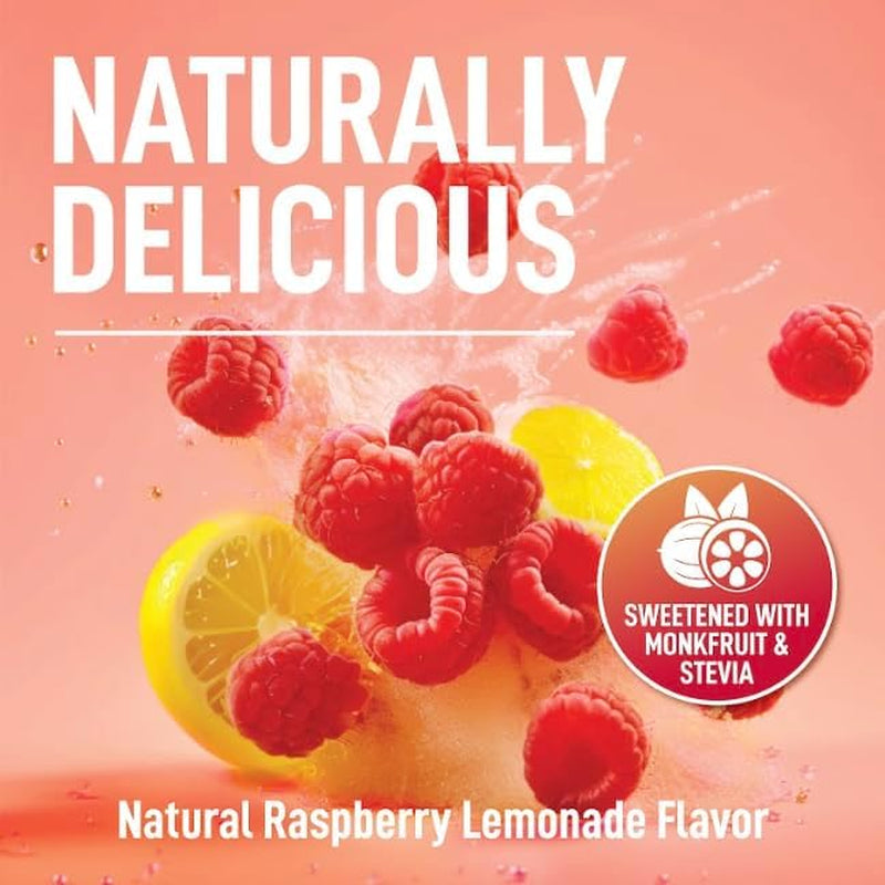 Keto Electrolytes Powder No Sugar - Sugar Free Electrolytes - Keto Hydration Electrolytes - Made in USA - Delicious Raspberry Lemonade Flavor - Mixes Easily No Clumps